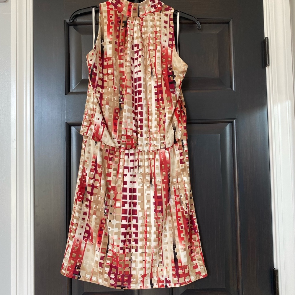 Sleeveless Mock Neck Dress